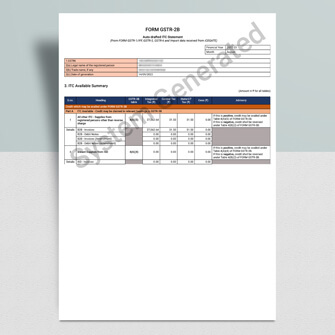 GST Input Tax Credit